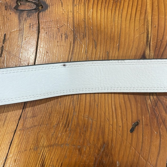 Nike genuine leather reversible grey and white belt size 36 - Picture 7 of 12